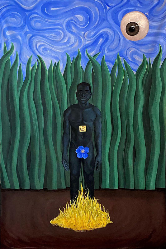 Portrait of a Man on Fire Gegé M'bakudi - Afrikanizm